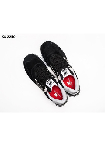 КРОСІВКИ ЖІНОЧІ NEW BALANCE 574 BLACK WHITE НЬЮ БЕЛАНС 574 No Brand чорні демісезони (368867997)