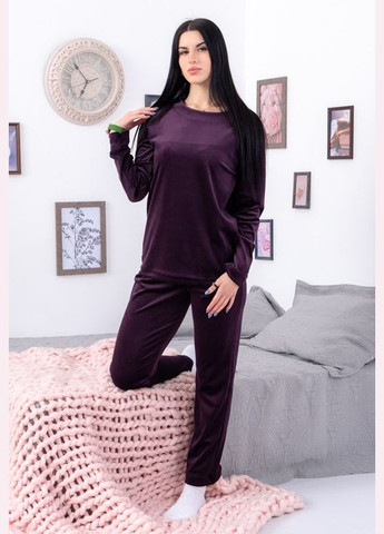 Фиолетовая зимняя пижама женская кофта + брюки Носи своє