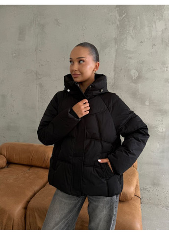 Чорна демісезонна 🔥 демісезонна жіноча куртка DK/DL Мода без кордонів