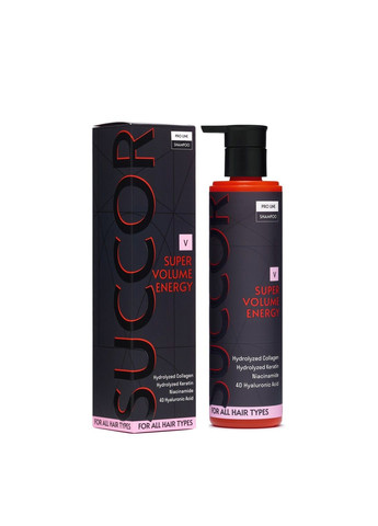 Шампунь для об'єму волосся Super Volume Energy Shampoo 250 мл SUCCOR (329422833)