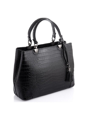 Класична жіноча чорна сумка Italy F-IT-7603A Firenze (304265671)