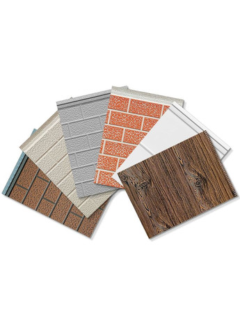 Фасадная PU панель 415*15*3800мм(D) SW-00001719 Sticker Wall (316101202)