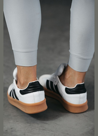 Белые демисезонные кроссовки мужские и женские adidas samba xlg white | адидас самба белые No Brand