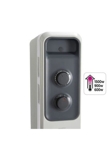 Масляный обогреватель 7 секций, 1500 Вт, белый Equation (371141236)