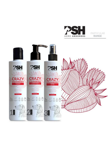 Шампунь для собак с биотином - Crazy Strawberry Shampoo 300 мл PSH(Pet Skin Healthcare) (324621636)