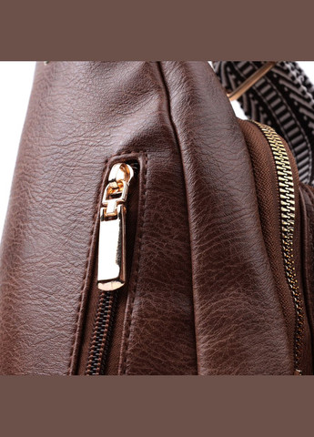 Удобная слинг сумка для женщин из экокожи 22747 Vintage (304533849)