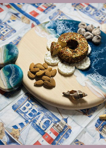 Деревянный набор для сервировки с эпоксидной смолой и морем KorriArt (315391433)