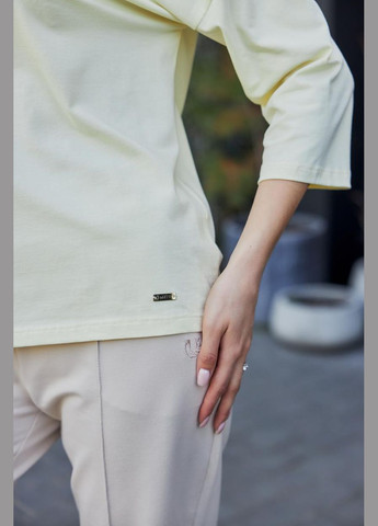 Кофта-лонгслів жіноча з рукавом 3/4 чорна (М181) UMON (331171757)