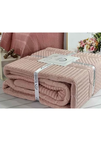 Плед вязаный акриловый Erguvan Persik 220×240 см Romeo (392455418)