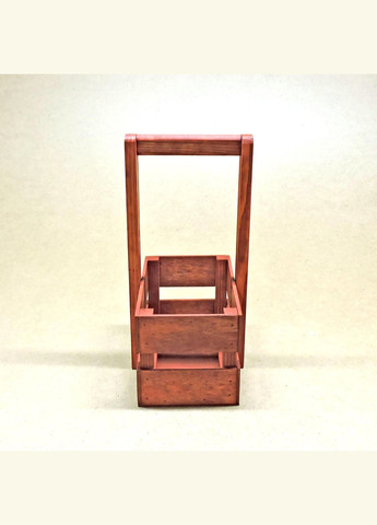 Подарочная корзинка из дерева Шелли 12х20 коралл (ПДК-0022114) No Brand (328909967)