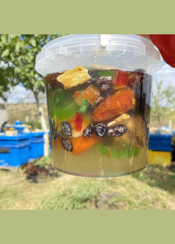 Мед акації сухофрукти асорті 1 л (1300 грам) МЕД ПОШТОЮ (322148835)