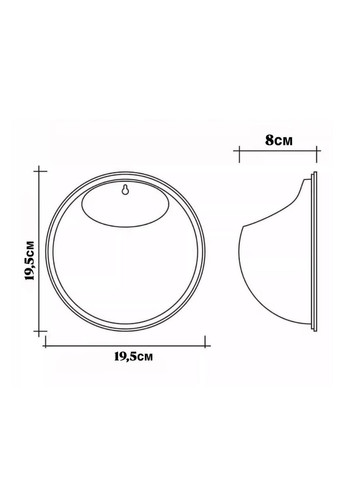 Настенный аквариум Ocean 29,5х29,5см No Brand (360245272)