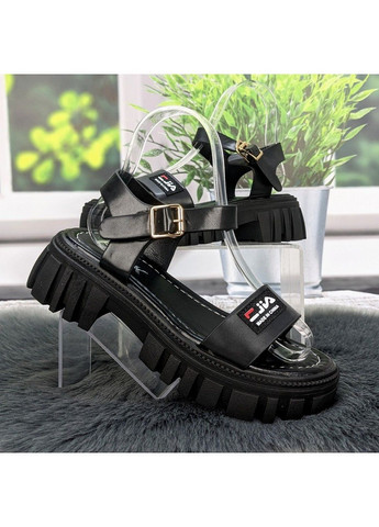 Черные босоножки женские FDEK с ремешком
