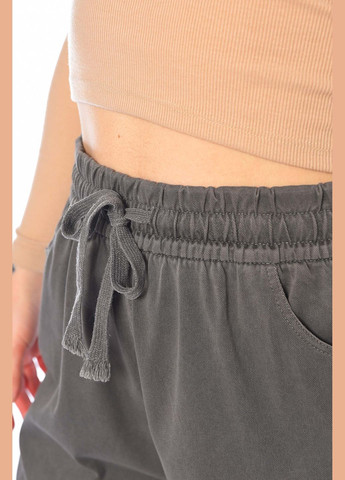 Штани жіночі напівбатальні сірого кольору Let's Shop (321392201)