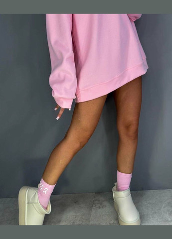 Розовый женский свитшот+наски FINO Mode надпись без декора (341736530)