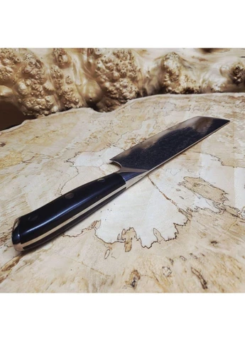 Японский нож Накири 17 см из 67 слоев дамасской стали VG-10 с рукояткой G10 No Brand (392890653)