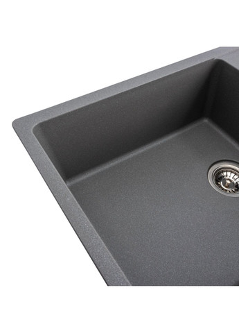 Гранитная мойка для кухни ROMA 7850 матовая Серый муссон Valeso (358059274)
