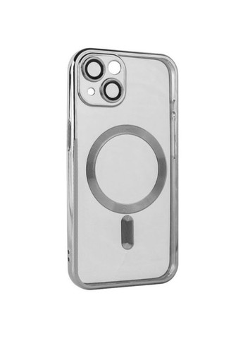Чохол для Apple iPhone 15 Plus з MagSafe та захистом камери Silver No Brand (278078131)
