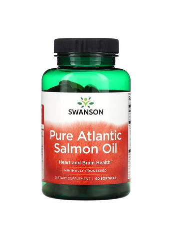 Олія атлантичного лосося Pure Atlantic Salmon Oil 90 Softgels Swanson (292577710)