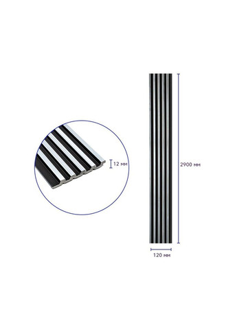 Декоративна PS рейка 2900*120*12мм (D) SW-00002133 Sticker Wall (300242265)