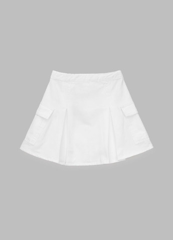 Белая повседневный однотонная юбка DMB