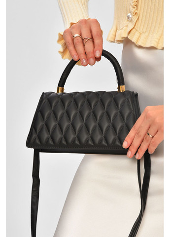 Сумка жіноча з екошкіри чорного кольору Let's Shop (360938529)