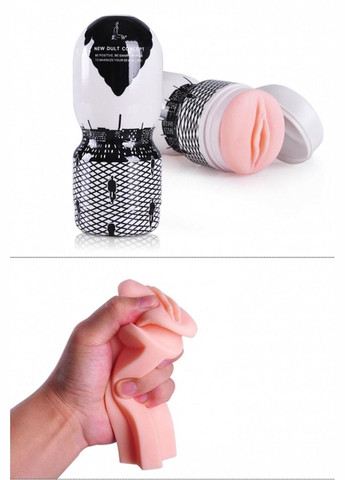 Мастурбатор вагіна - KW Adult Passion Pump Black/White Drive - Чоловічі маструбатори No Brand (336946289)