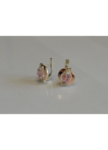 Серебряные серьги с накладками золота Silver Style (366813458)