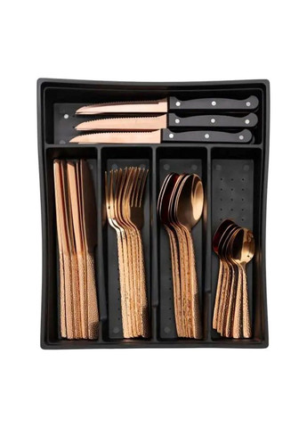 Набор столовых приборов в футляре на 6 персон столовый набор 30 предметов Бронза HP-20-29 Yiwu (369142881)