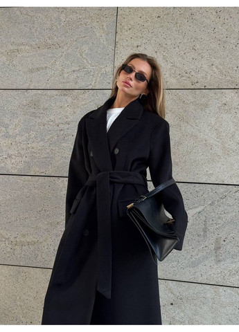 Черное демисезонное Пальто WOGUE MAXI, цвет Черный milirud