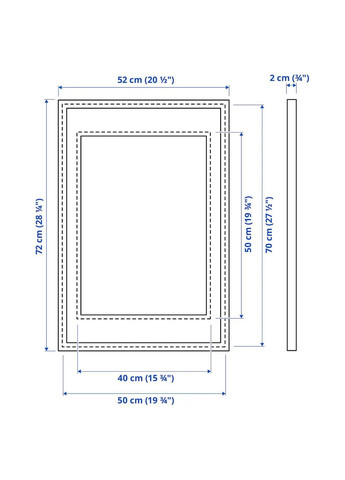 Рамка ІКЕА KNOPPANG 50х70 см (70387140) IKEA (278406797)