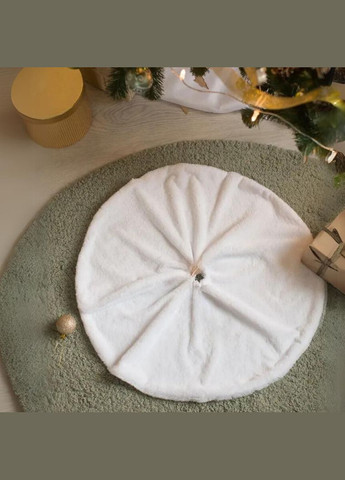 Коврик под елку юбка для елки новогодний декор меховые коврики под елку Белый 120 см Niki Light (300097489)