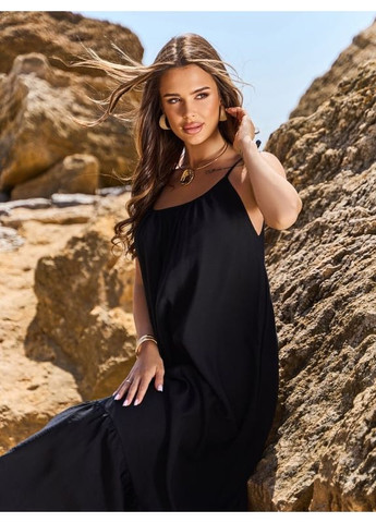 Чорна плаття 15241 чорне ISSA PLUS однотонна