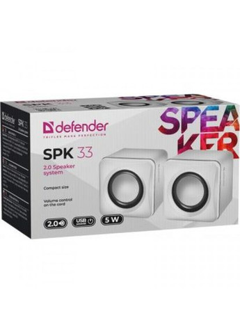 Портативна колонка Defender spk 33 white (275091854)