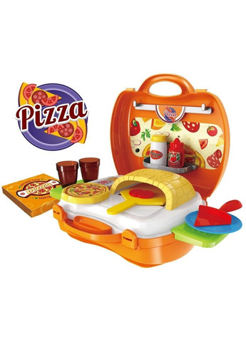 Детский игровой набор для приготовления пиццы кухня "Pizza" в чемоданчике Воша 22 предмета (1756375696) ВОША (335237547)