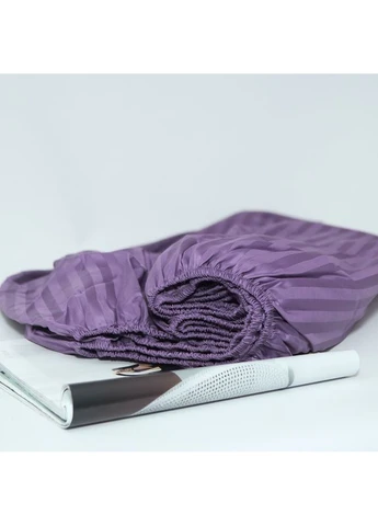 Простирадло на резинці Satin Stripe 120х200х25 см (MS-850007128) Moon&Star Purple Dream (394447988)