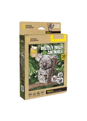 Пазл трехмерный Дикие животные Коала (DS1176h) Cubic Fun тривимірний Дикі тварини Коала (366159490)