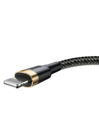 Кабель USB Baseus Cafule Lightning 1.5A 2м Цинковый сплав Нейлон Черный-Золотой No Brand (402841487)
