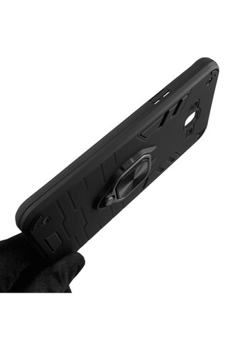 Чохол для телефона Galaxy J7 Neo (SM-J701) броньований з магнітним кільцем-тримачем на самсунг дж7 нео чорний Samsung (366235920)