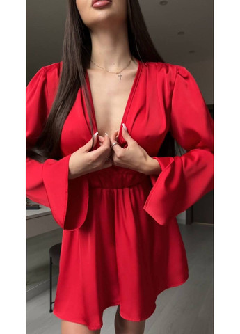 Жіночий комбінезон No Brand комбінезон-шорти однотонний червоний повсякденний, вечірній, кежуал шовк