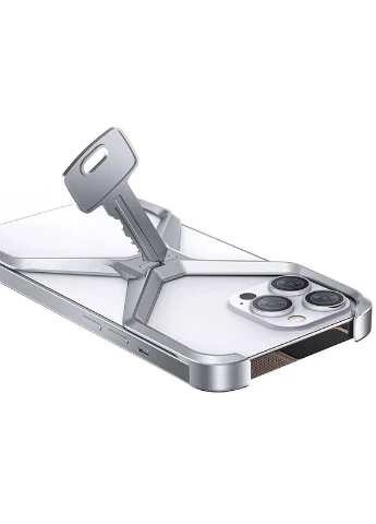 Чохол Бампер X для Apple iPhone 14 Pro 6.1" Металевий Titanium No Brand (403002721)