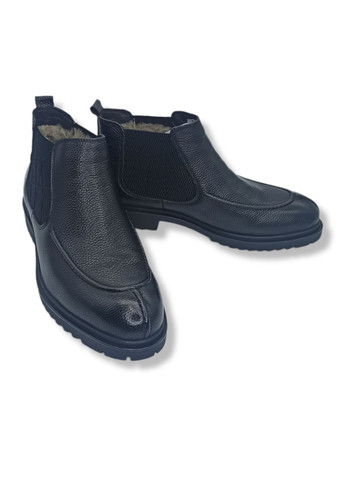 Черные зимние ботинки (р) кожа 0-2-2-am-87m-204-450 Arees Meniwa