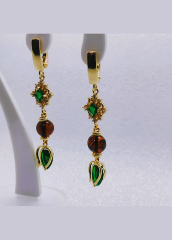 Сережки 3178 з натурального бурштину MINOV (316535434)