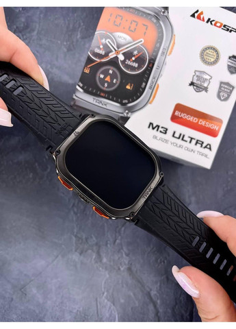 Умные смарт-часы противоударные TANK M3 ULTRA, Black Kospet (353497813)
