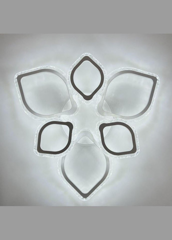 Світильник світлодіодний стельовий AZALIA RGB 80W+10W 6R 680/120 WHITE/ICE 220V IP20 з пультом ДУ Luminaria (329440112)