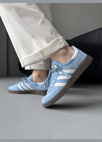 Кросівки жіночі і чоловічі Adidas Spezial Handball Blue White | Адідас Спеціал блакитні No Brand блакитні демісезони (342717921)