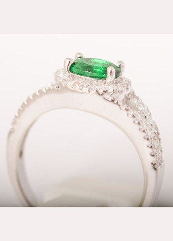 Каблучка з кристалом Зелене Око Sincera (339869933)