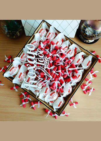Бокс з цукерками трояндами та 101 причиною чому я тебе люблю на день закоханих 8 березня день народження (ar202) No Brand (322332576)