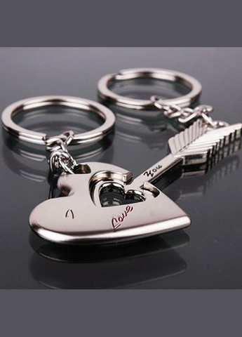 Подвійний брелок для ключів Серце та стріла XJXN (339077717)