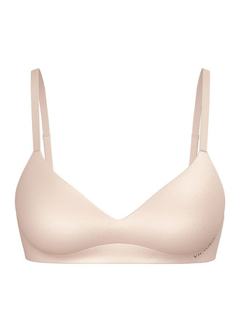 Бежевий бюстгальтер Victoria's Secret без кісточок поліамід, еластан